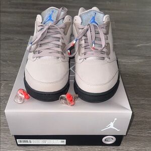 Jordan Sneakers Gray and Blue